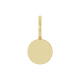 Gold pendant on a white background