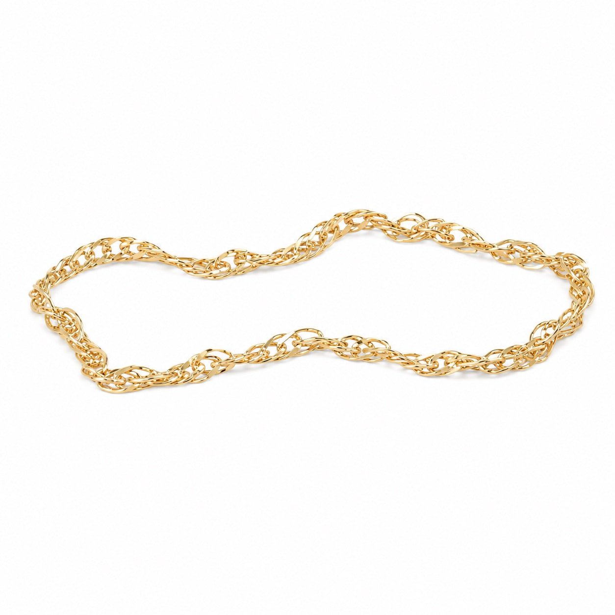 14k Solid Gold Chain Ring by Golden Bond Jewelry