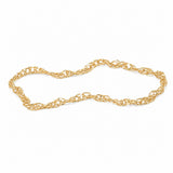 14k Solid Gold Chain Ring by Golden Bond Jewelry