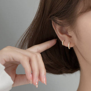 Everyday Pavé Hoop Earrings