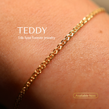Teddy Bracelet - 14k Solid Gold