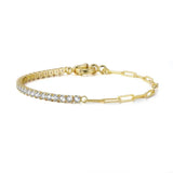 Duo Luxe 18k Tennis Bracelet