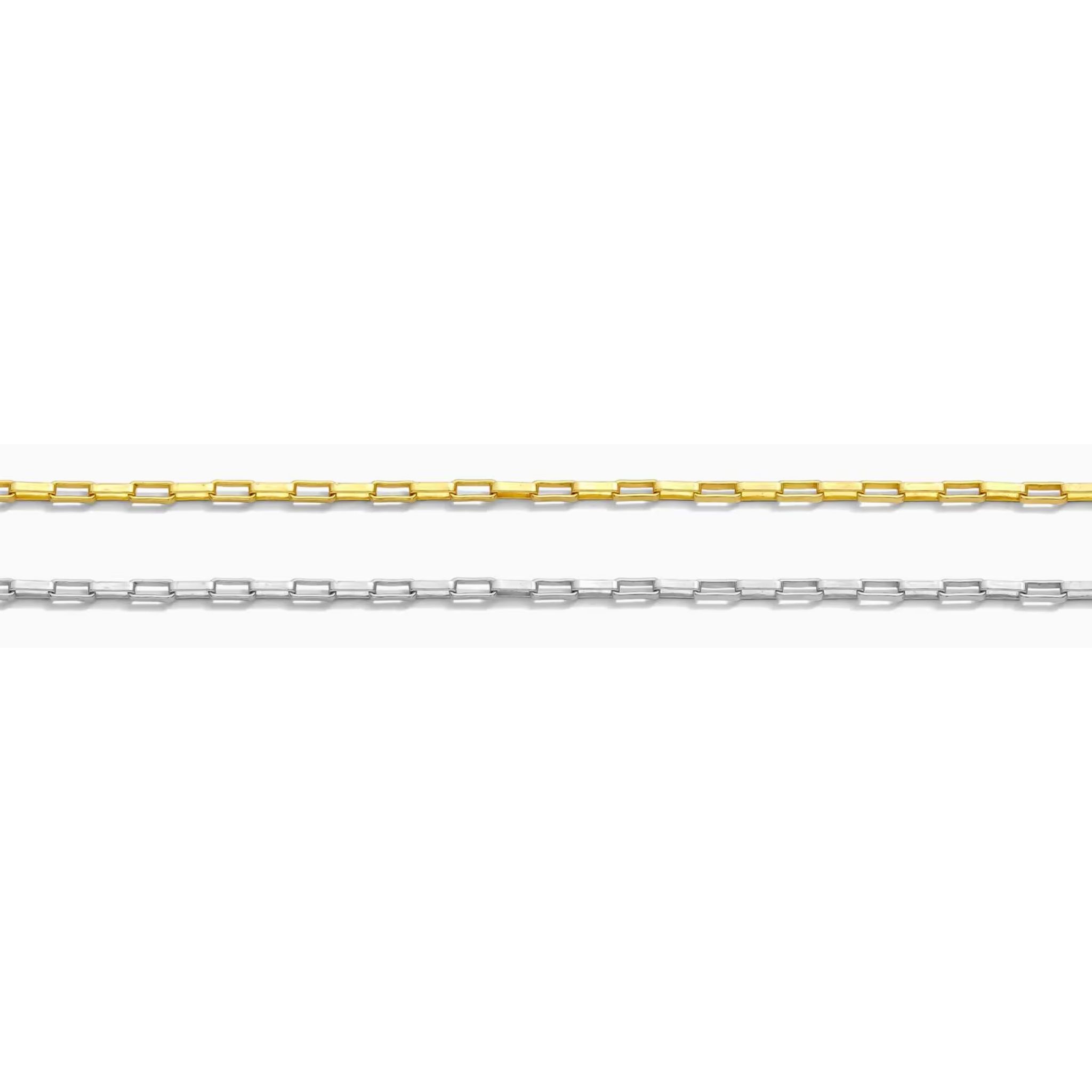Bitty Box Chains | 925 Sterling Silver | Permanent Bracelet - Golden Bond
