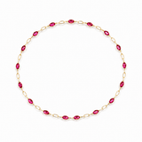 Bordeaux - Infinity Bracelet - 14k Gold + Red Wine