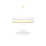 Delicate Bar Charm - Engrave It!