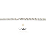 Silver permanent jewelry chain bracelet with clasp by Golden Bond Jewelry