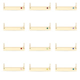 Birthstone Necklace Bar - Engrave it!