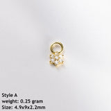 Floral CZ Cluster Charm