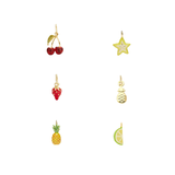 Fruit Drink Charms - Wine, Bracelet & Ribbon