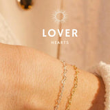 Gold Heart Permanent Bracelet in Great Falls Virginia Custom