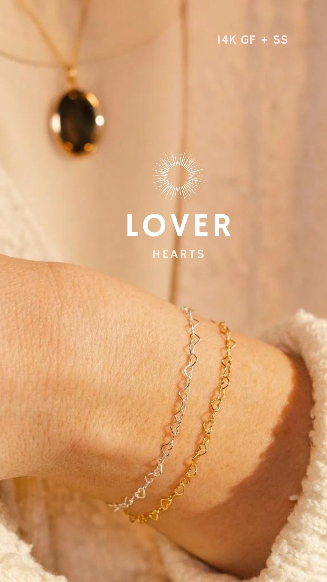 Gold Heart Permanent Bracelet in Great Falls Virginia Custom