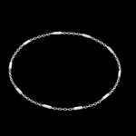 Golden Bond permanent bracelet infinity chain on a black background