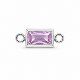 Baguette Bracelet Charm, By Month
