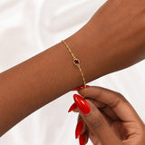July Bracelet Birthstone Charm