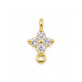 Large Fleur Cross Charm