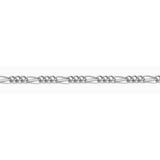 Permanent Jewelry DC VA MD - Little Figaro chain on a white background