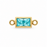 Baguette Bracelet Charm, By Month
