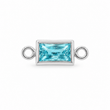 Baguette Bracelet Charm, By Month