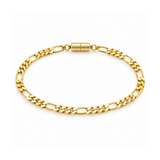 Hunk, Sleek - Modern 14K Gold Fill - 3.3mm Figaro Bracelet