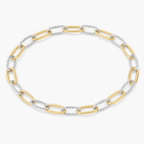 Olivia - Mixed Metal Paperclip - Infinity Bonding Bracelet Jewelry