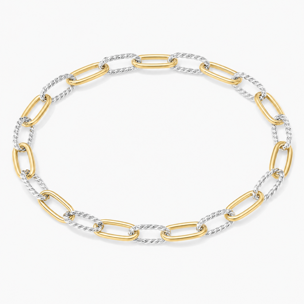 Mixed Metal Permanent Jewelry - Olivia Bracelet – Golden Bond