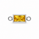 Baguette Bracelet Charm, By Month