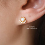 Opal Sunrise Studs