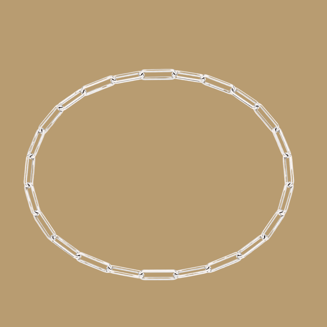 Olivia Smooth Paperclip - Infinity Bracelet - 925 Sterling Silver
