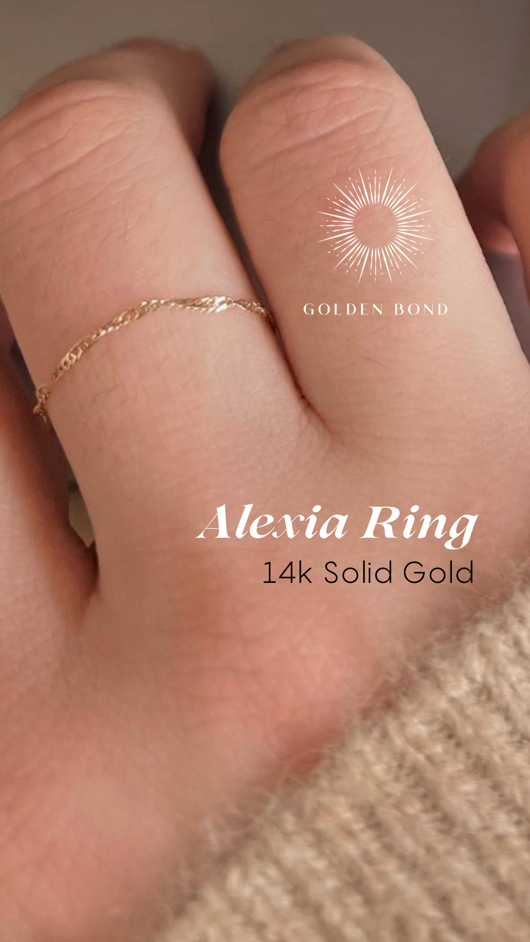 Permanent Jewelry Store that makes 14k gold chain rings