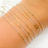 14k Solid Gold - Permanent Jewelry Bracelets