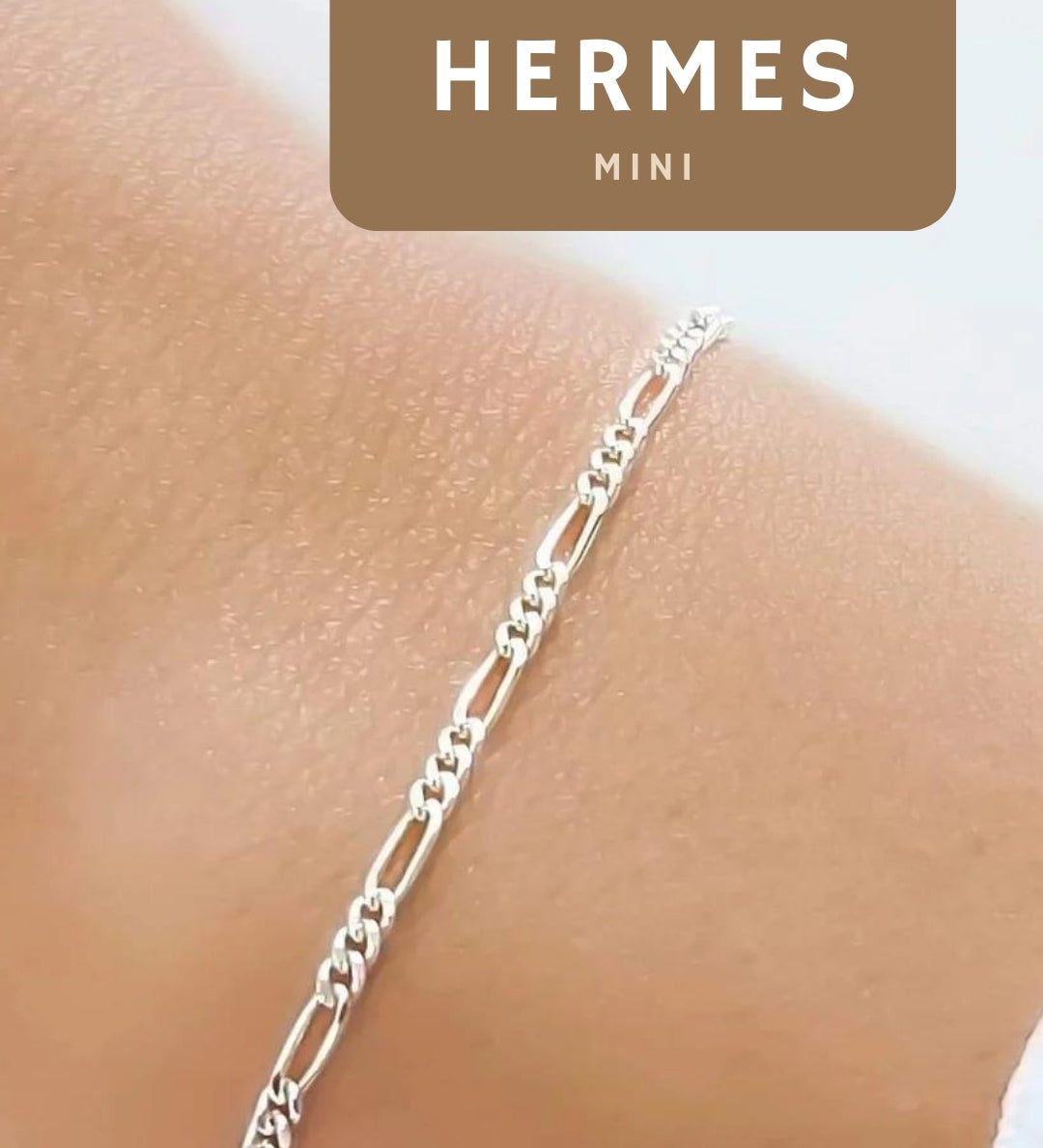 Silver Permanent Jewelry Hermes Figaro