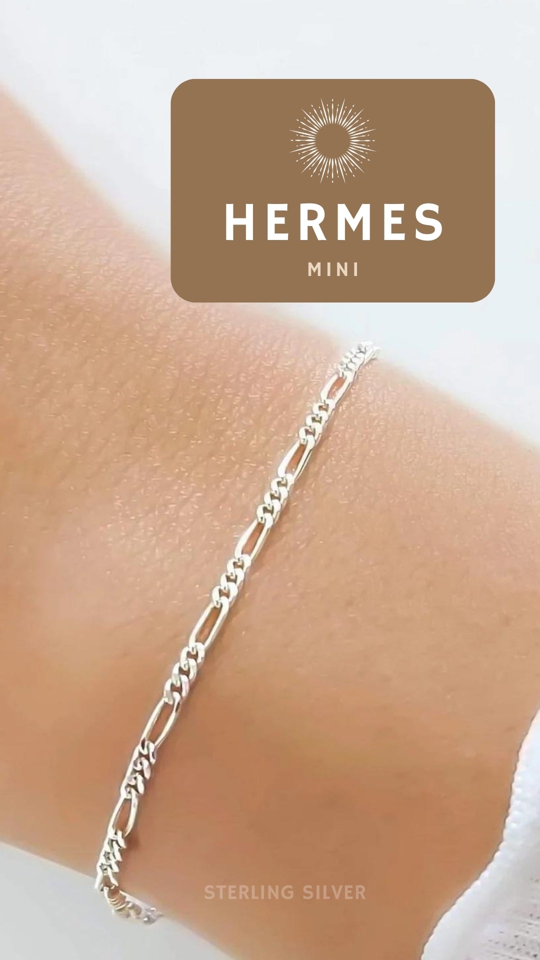 Silver Permanent Jewelry Hermes Figaro