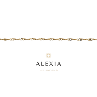 14k Gold Alexia | The Flowing Chain