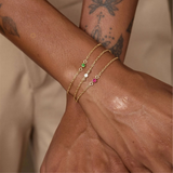 Single Solitaire Birthstone Bracelet