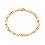 Hunk, Sleek - Modern 14K Gold Fill - 3.3mm Figaro Bracelet