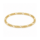 Hunk, Sleek - Modern 14K Gold Fill - 3.3mm Figaro Bracelet