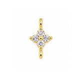 Petite Fleur Cross Charm