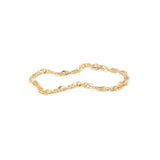 Gold chain ring for everyday wear by Golden Bond. Seen on a white background