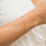 Bar and Link Bracelet in on woman in Great Falls, Virginia