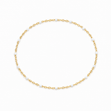 Day Disco (White) - Infinity Bracelet - Gold