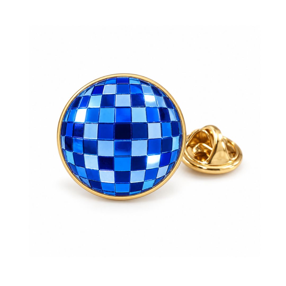 Blue Disco Pin