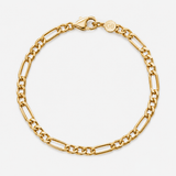 Hunk - Modern 14k Solid Gold Fill - Statement Figaro Anklet