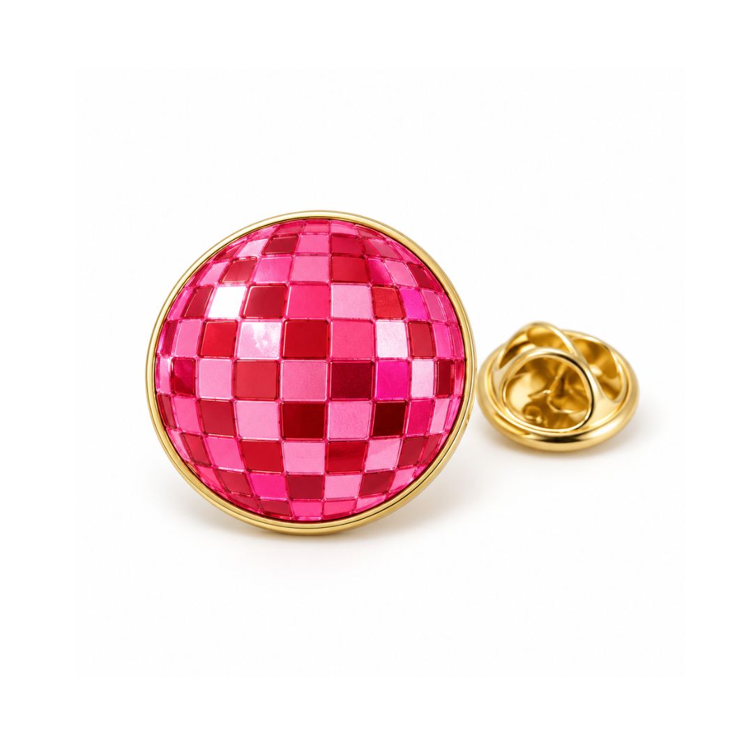 Red Disco Pin