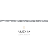 Alexia Singapore Chain | 925 Sterling Silver | Permanent Bracelet